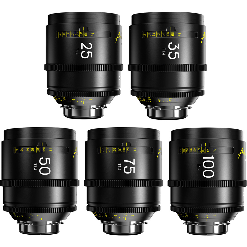 DZOFilm Arles FF/VV Prime Cine 5-Lens Set (ARRI PL, Meters)