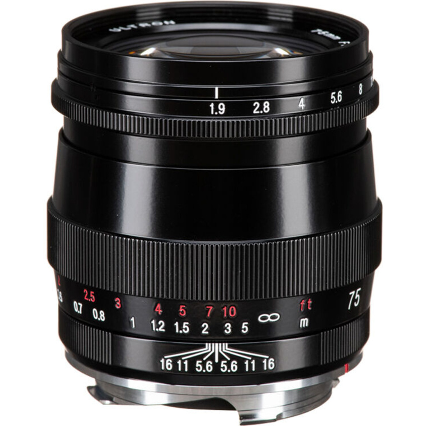 Voigtlander Ultron 75mm f/1.9 Lens (Single Coated, Black)