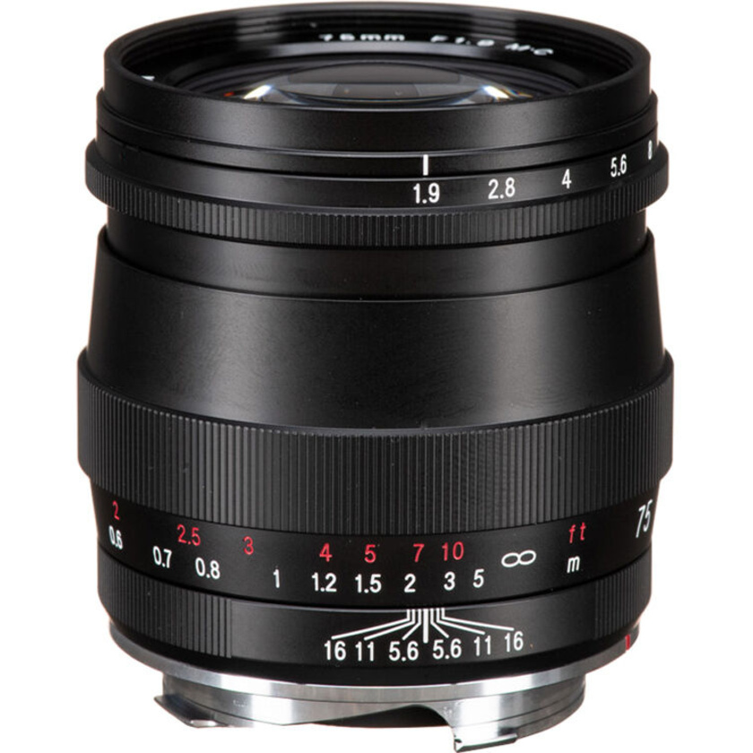 Voigtlander Ultron 75mm f/1.9 Lens (Multicoated, Matte Black)