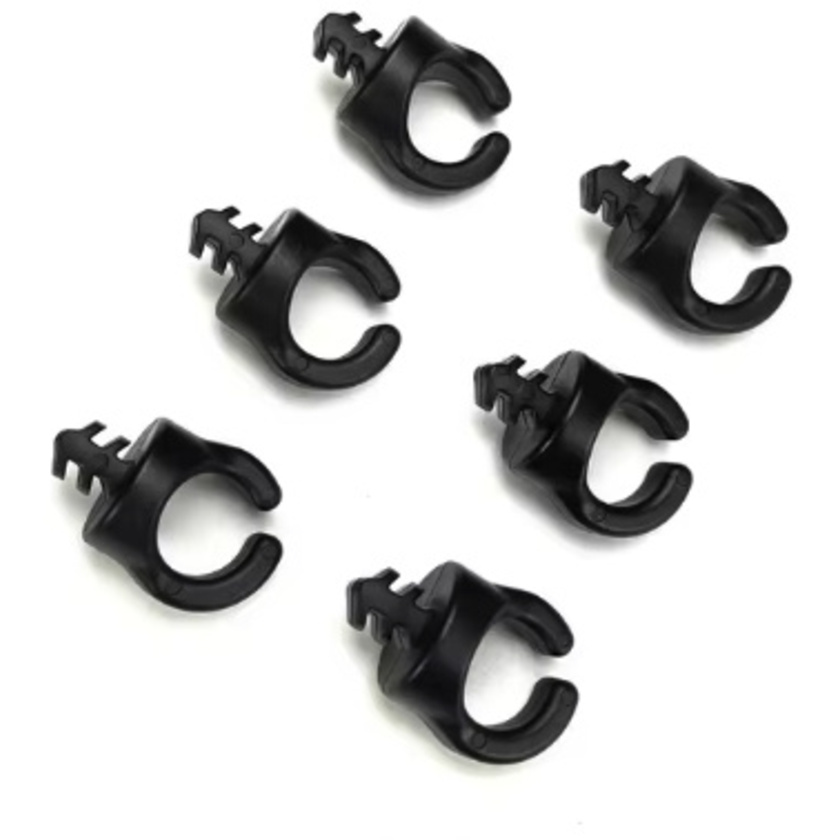 Titan 1/4"-20 Cable Management Clips (6 Pack, Black)