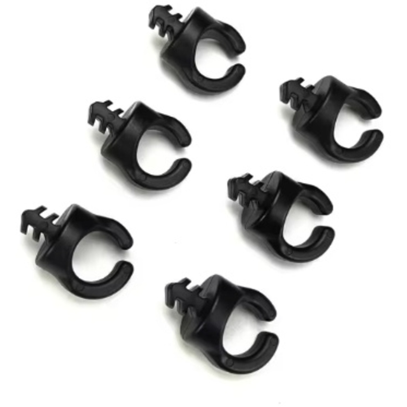Titan 3/8"-16 Cable Management Clips (6 Pack, Black)