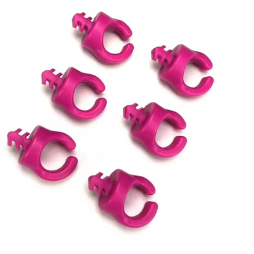 Titan 3/8"-16 Cable Management Clips (6 Pack, Purple)