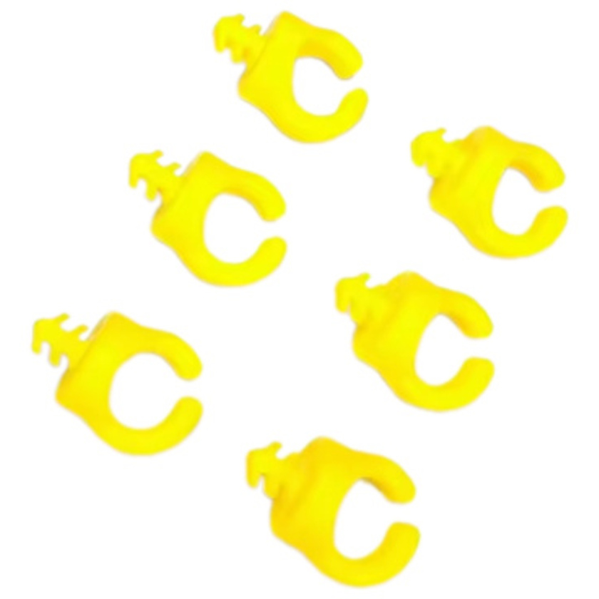 Titan 3/8"-16 Cable Management Clips (6 Pack, Yellow)