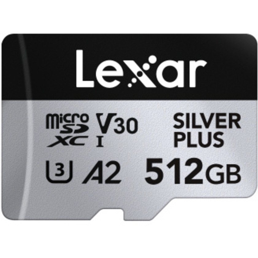 Lexar Professional 512GB SILVER PLUS microSDXC UHS-I Card