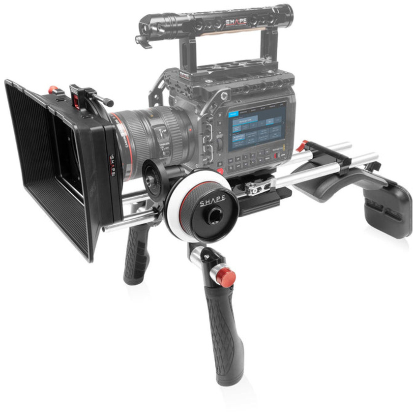 SHAPE Shoulder Mount System with Matte Box and Follow Focus Kit for Blackmagic PYXIS 6K