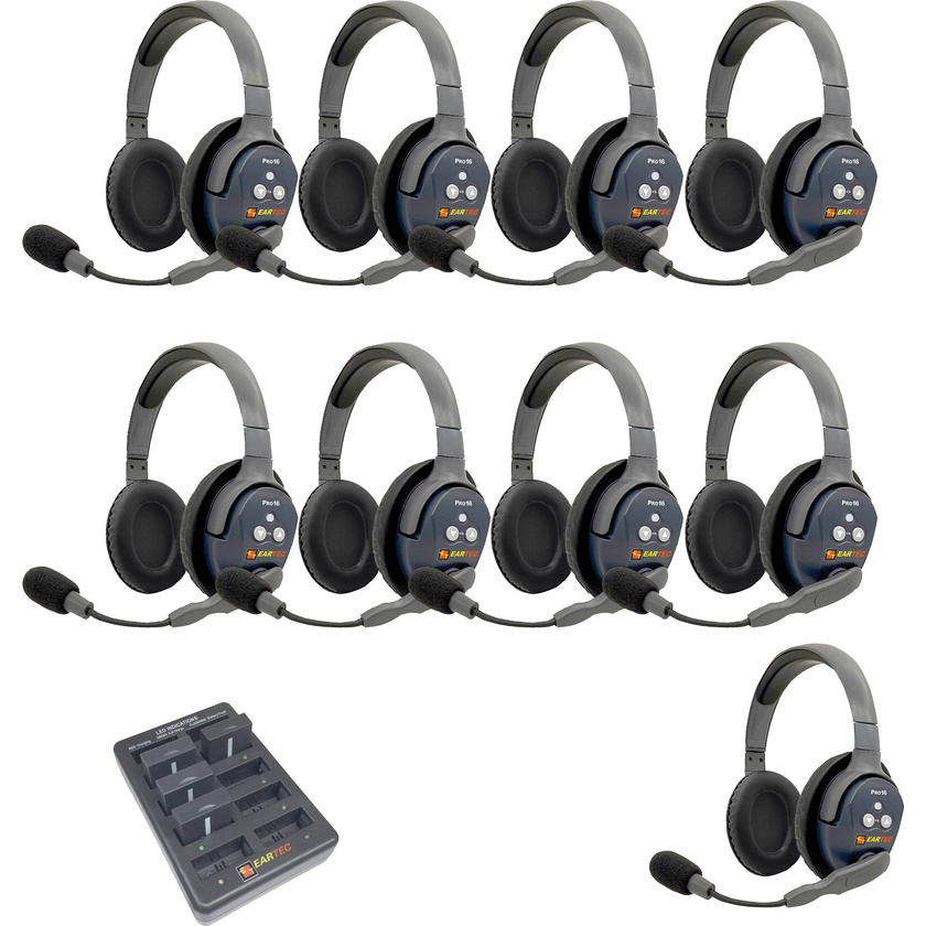 Eartec UltraLITE Pro16 FullDuplex Wireless System with 9 Dual