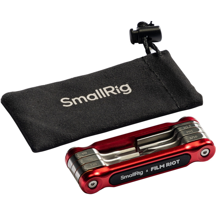 SmallRig x FILM RIOT 4811 7-in-1 Folding Wrench Set (Red)
