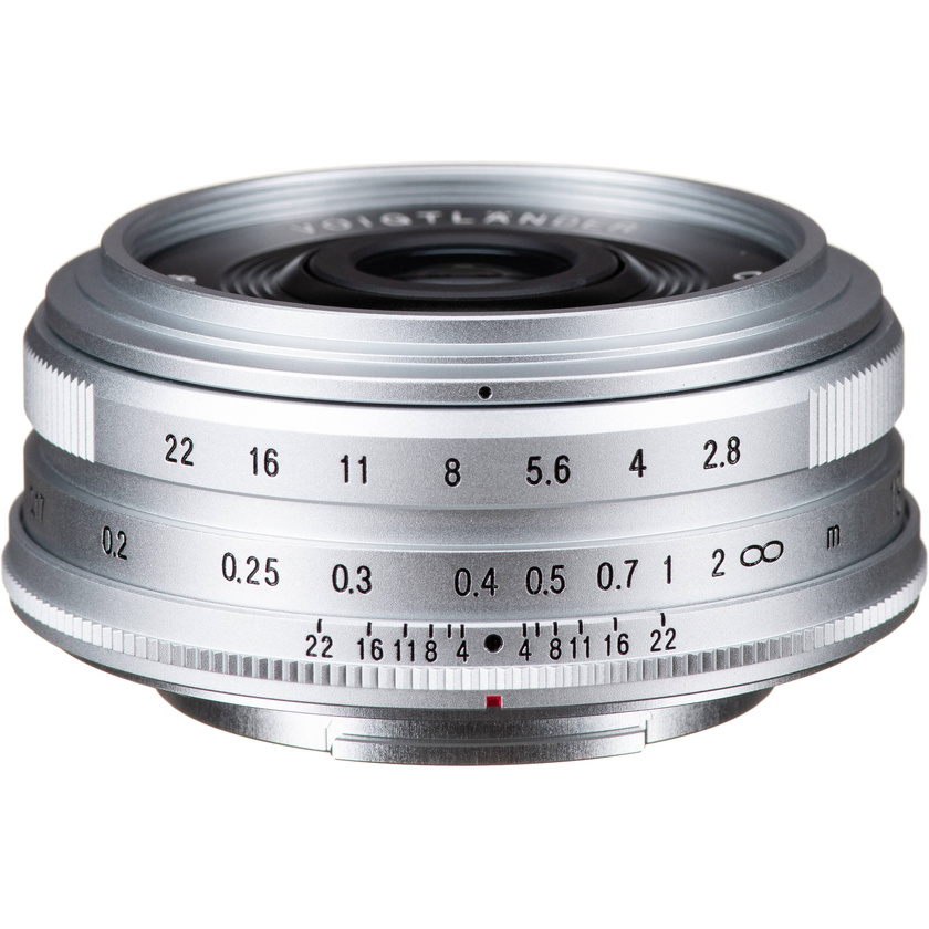 Voigtlander 18mm f/2.8 Color-Skopar Lens (FUJIFILM X, Silver)