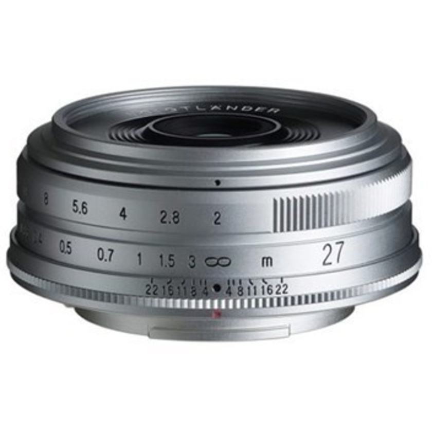 Voigtlander Ultron 27mm f/2 Lens for FujiFilm X (Silver)