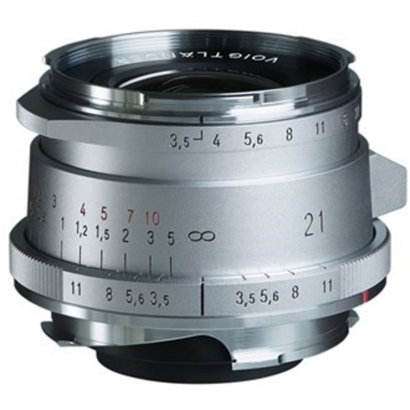 Voigtlander 21mm f/3.5 COLOR-SKOPAR Aspherical Vintage Line Type II Lens for Leica M (Silver)