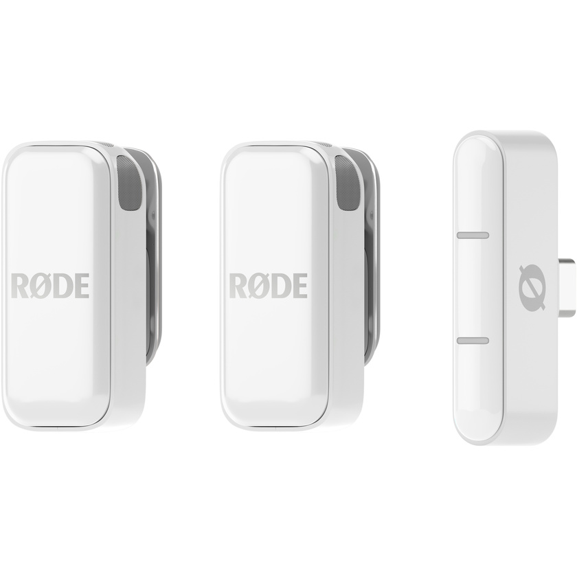 RODE Wireless Micro Ultra-Compact Wireless Microphone (USB-C, White)