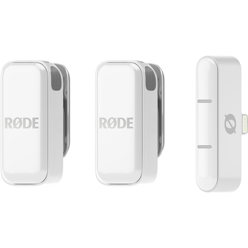 RODE Wireless Micro Ultra-Compact Wireless Microphone (Lightning, White)