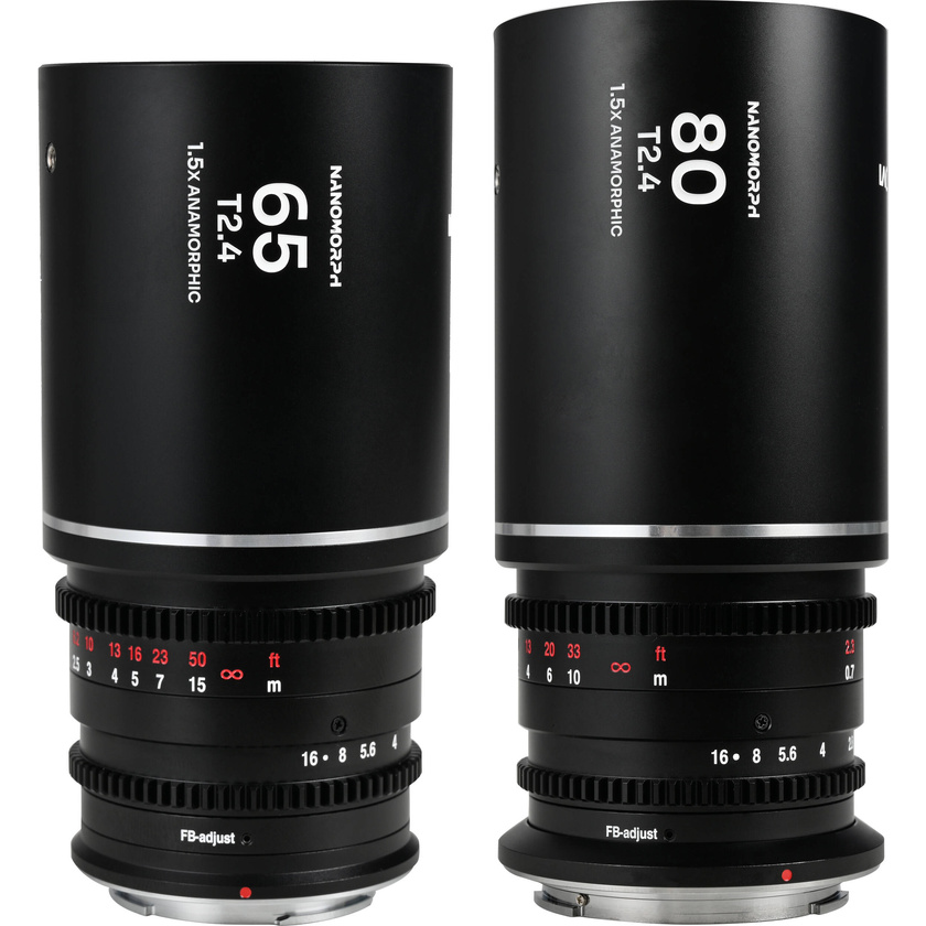 Laowa Nanomorph 65mm & 80mm T2.4 1.5X S35 2 Lens Bundle (Nikon Z, Silver)