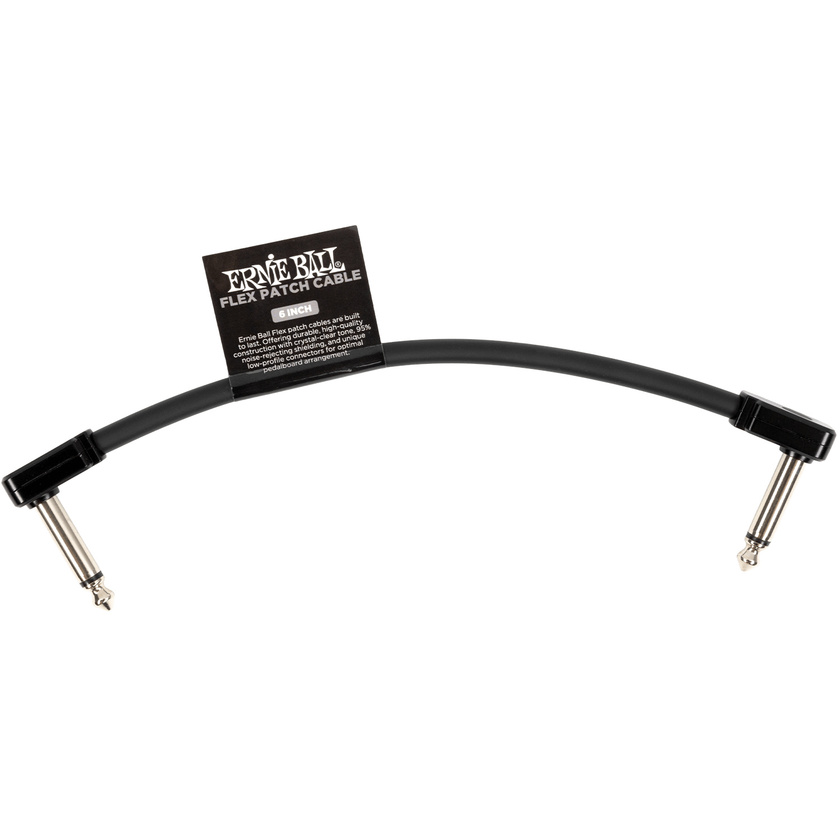 Ernie Ball Flex Single Patch Cable (6", Black)