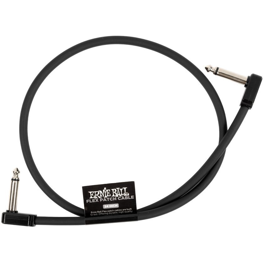 Ernie Ball Flex Single Patch Cable (24", Black)