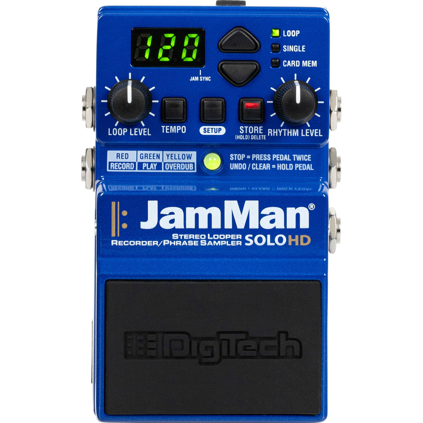 DigiTech JamMan Solo HD Stereo Looper/Recorder Pedal with USB