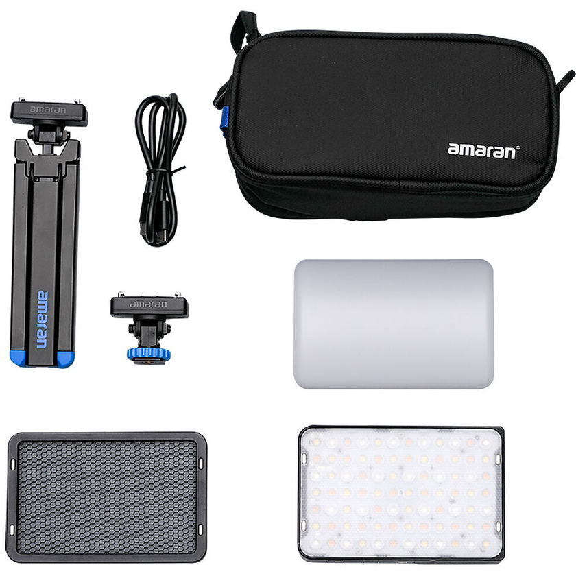 amaran Ace 25c RGB LED Light Panel All-in-One Creator Kit (Charcoal)