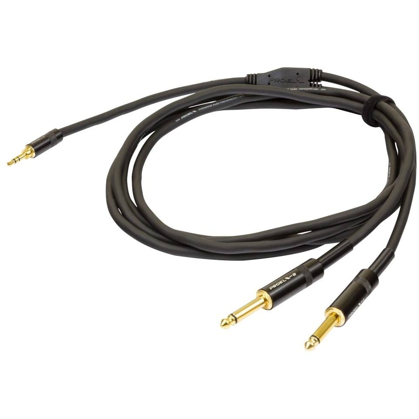 Proel Challenge Stereo TRS to 2x TS Split Lead (3m)