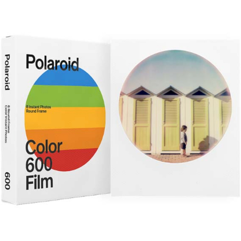 Polaroid Color 600 Instant Film (Round Frame, 8 Exposures)