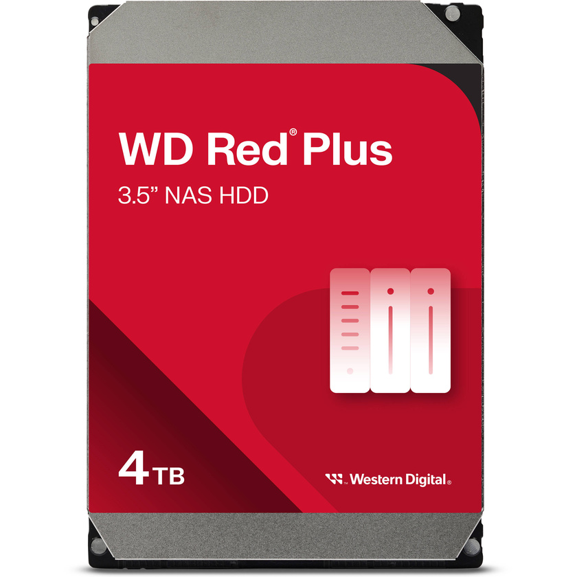 Western Digital 4TB Red Plus 5400 rpm SATA III 3.5" Internal NAS HDD