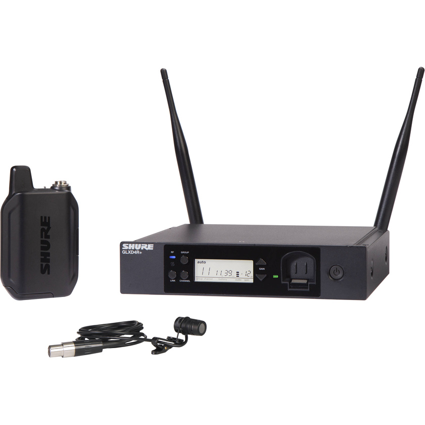 Shure GLXD14R+ Dual-Band Cardioid Wireless Presenter Rack System (2.4GHz)