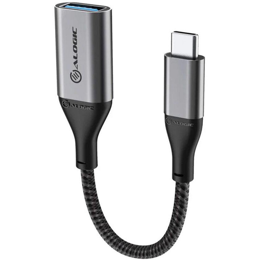 Alogic Super Ultra USB-C 3.1 Gen 1 Male to USB-A Female Adapter (5.9", Space Gray)