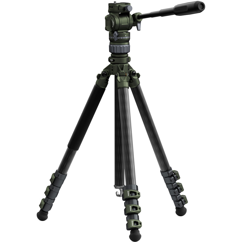 Tilta Travel Video Fluid Head with 3-Stage Carbon Fibre Tripod Legs (Forest Green)