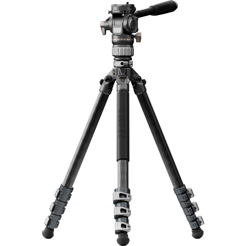 Tilta Travel Video Fluid Head with 3-Stage Carbon Fibre Tripod Legs (Space Grey)