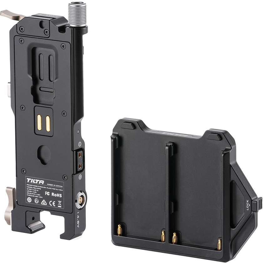Tilta Power Passthrough Plate Kit for DJI RS 4 (Dual L-Series)
