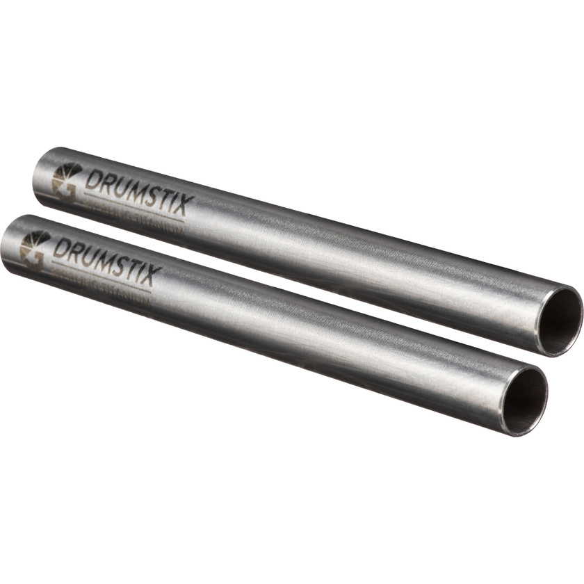 Bright Tangerine Drumstix 15mm Sterling Titanium Support Rods (9", Pair)