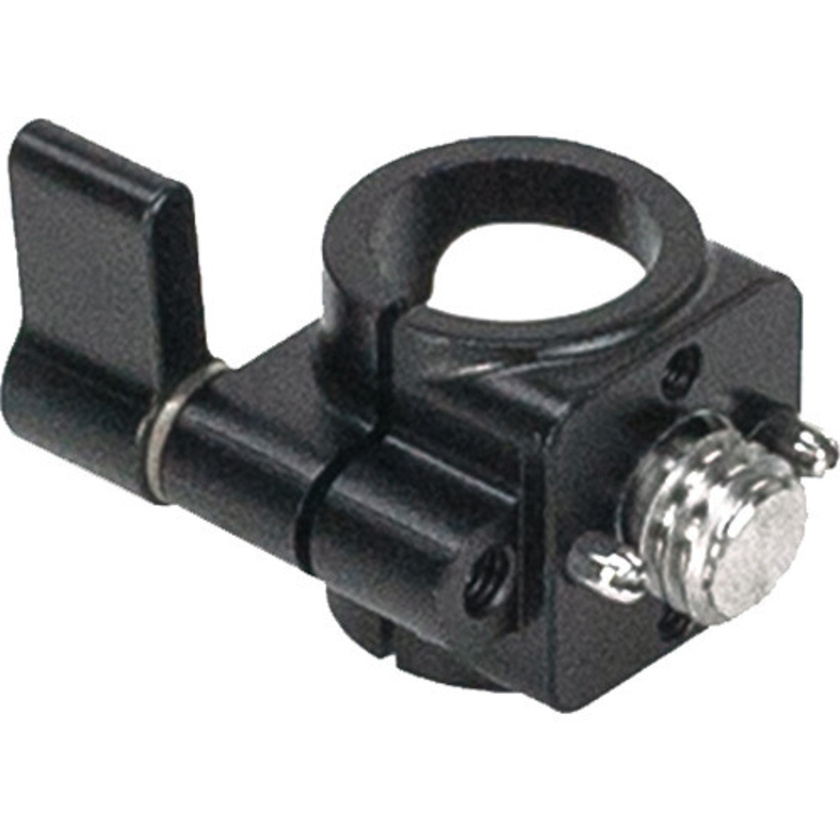 Bright Tangerine 15mm Single-Rod Clamp with 3/8"-16 ARRI-Style Anti-Twist Mount