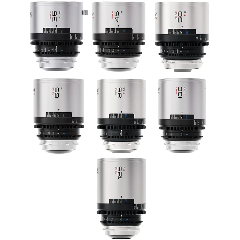 Blazar Remus 1.5x Anamorphic 7 Lens Kit (PL Mount, Silver Flare)