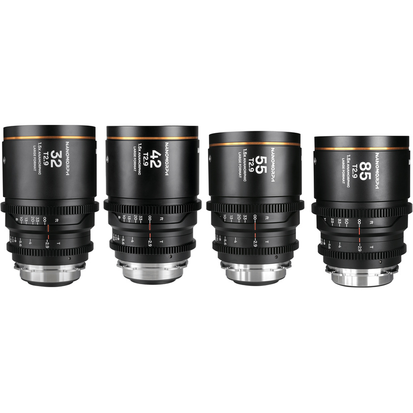 Laowa Nanomorph LF Prime 32/42/55/85mm 4-Lens Bundle (Amber)