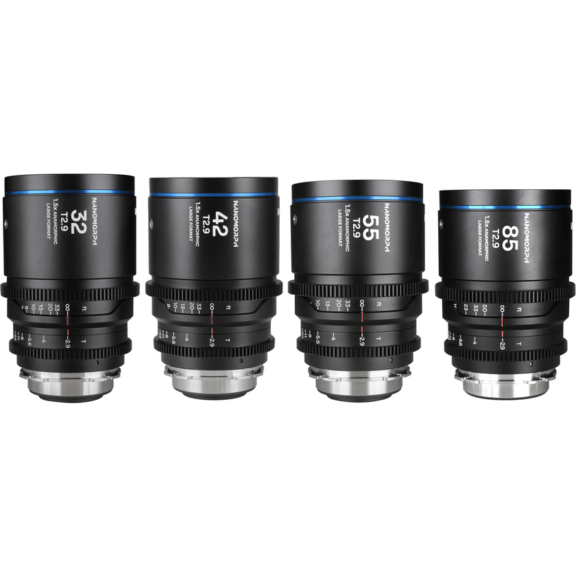 Laowa Nanomorph LF Prime 32/42/55/85mm 4-Lens Bundle (Blue)