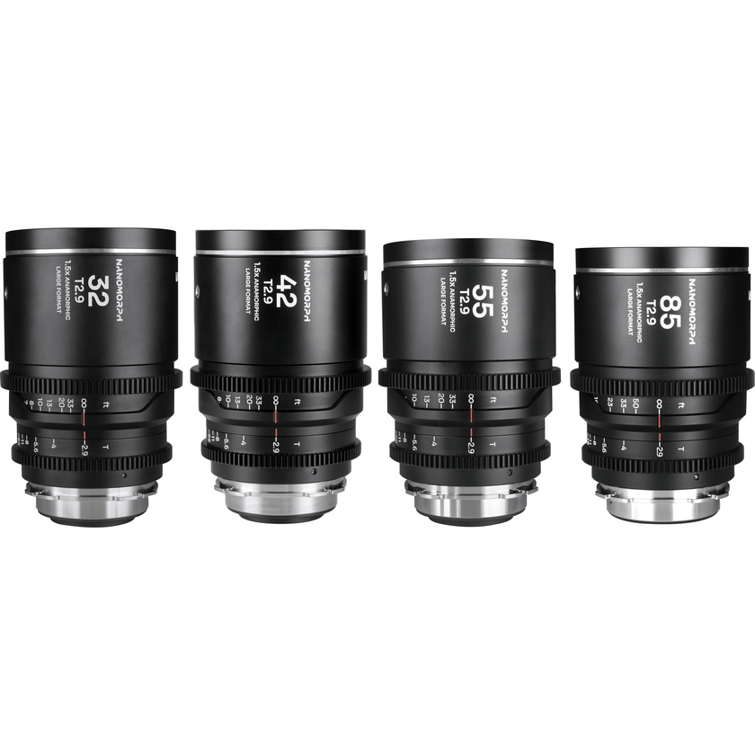 Laowa Nanomorph LF Prime 32/42/55/85mm 4-Lens Bundle (Silver)