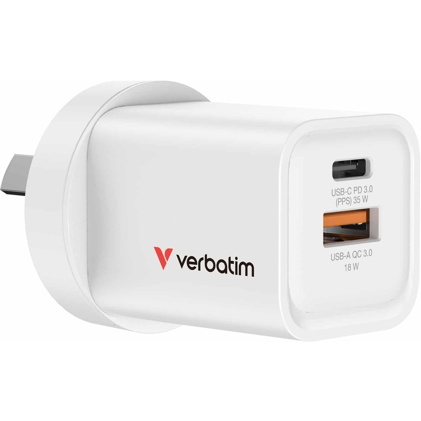 Verbatim 35W 2-Port GaN Wall Charger