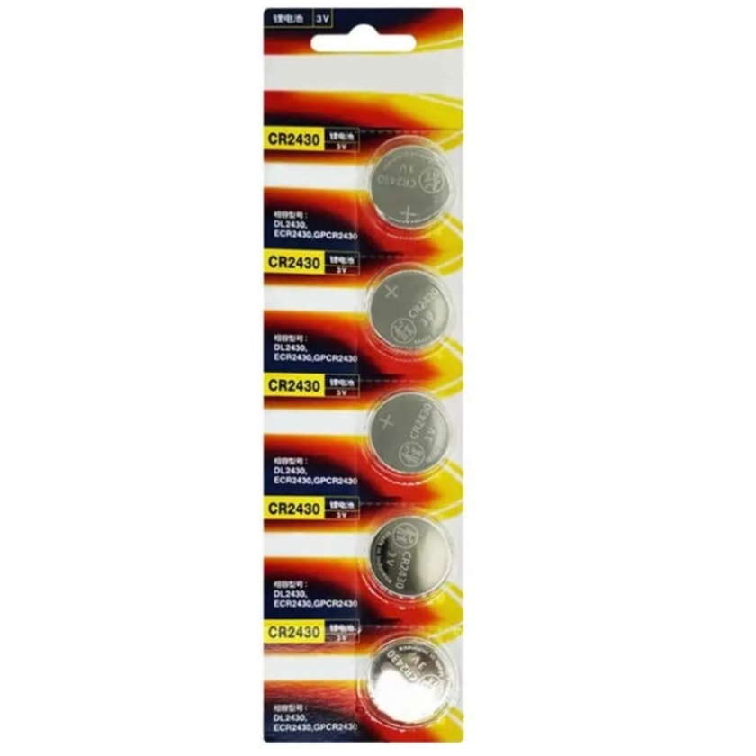 Panasonic CR2430 Lithium Battery (5-Pack)