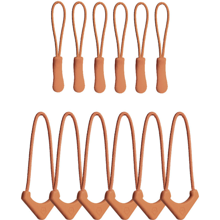WANDRD Standard Zipper Puller (Sedona Orange, 12-Pack)