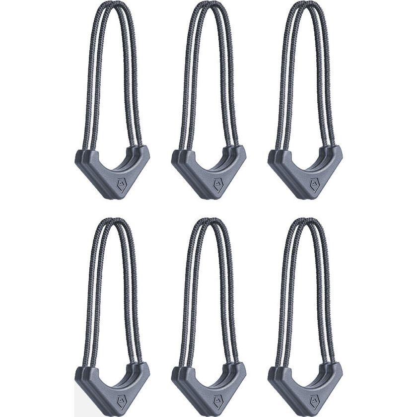 WANDRD WORRYLESS Locking Zipper Puller (Aegean Blue, 6-Pack)