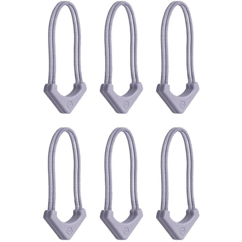 WANDRD WORRYLESS Locking Zipper Puller (Uyuni Purple, 6-Pack)