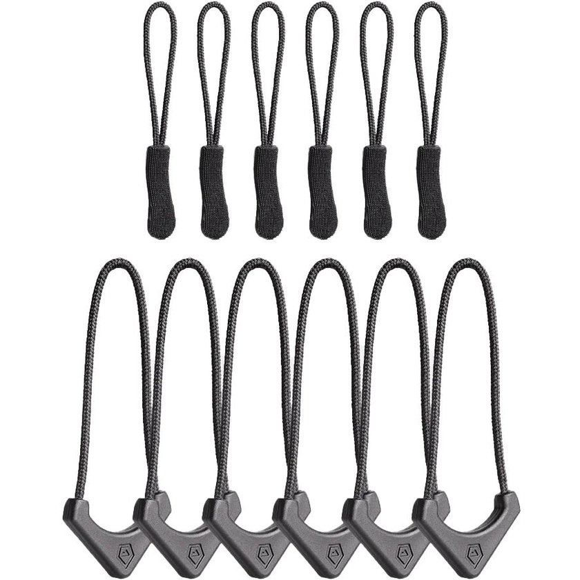 WANDRD Standard Zipper Puller (Black, 12-Pack)