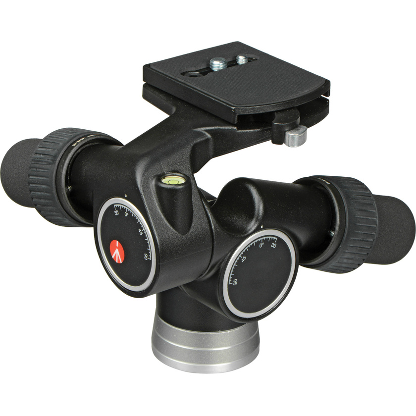 Manfrotto 405 3-Way Geared Pan-and-Tilt Head with 410PL Quick Release Plate