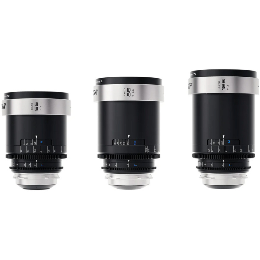 Blazar CATO Full-Frame 2x Anamorphic 3-Lens Set (ARRI PL, Silver Flare)