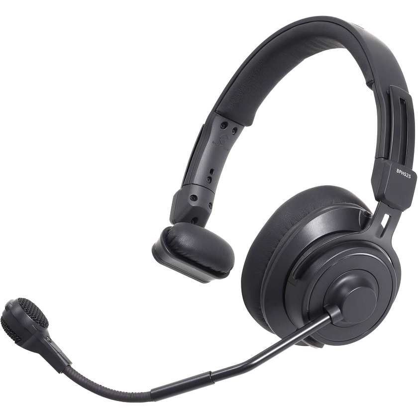 Audio Technica BPHS2S Single-Ear Broadcast Headset with Hypercardioid Dynamic Boom Microphone