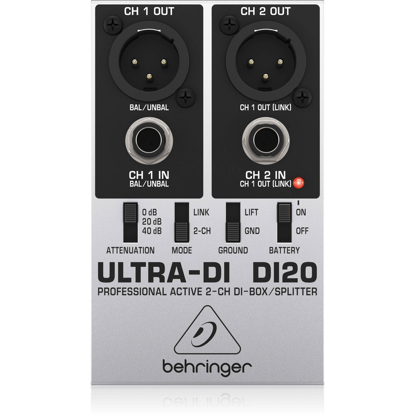 Behringer DI20 Professional Active 2-Channel Direct Box/Splitter