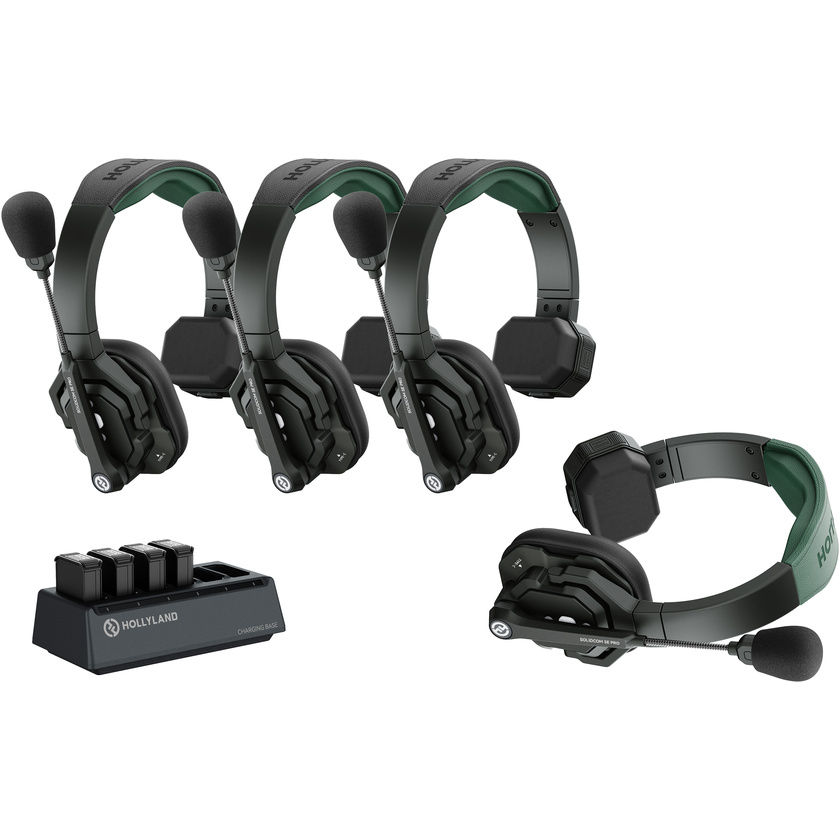 Hollyland Solidcom SE Pro Single-Ear Four Person Headset System (1M+3R)