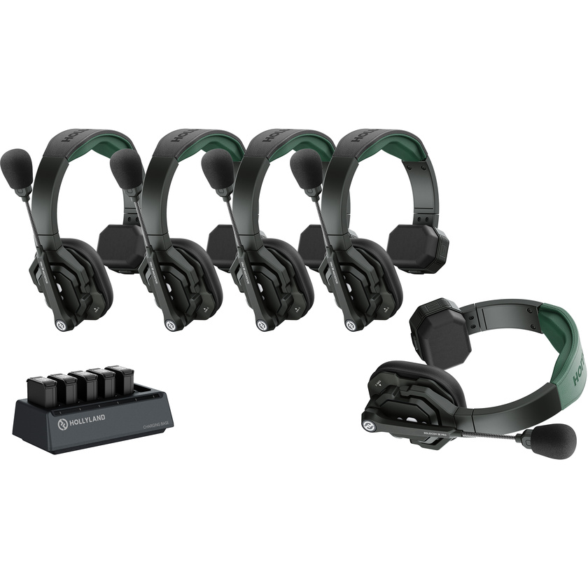 Hollyland Solidcom SE Pro Single-Ear Five Person Headset System (1M+4R)