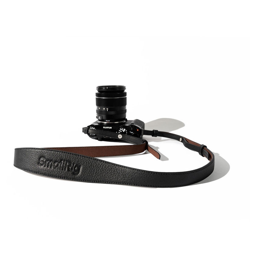 SmallRig 5208 Universal Leather Camera Shoulder Strap (Black)