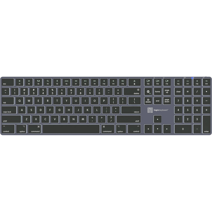Logickeyboard TITAN Wireless Backlit Keyboard for Mac