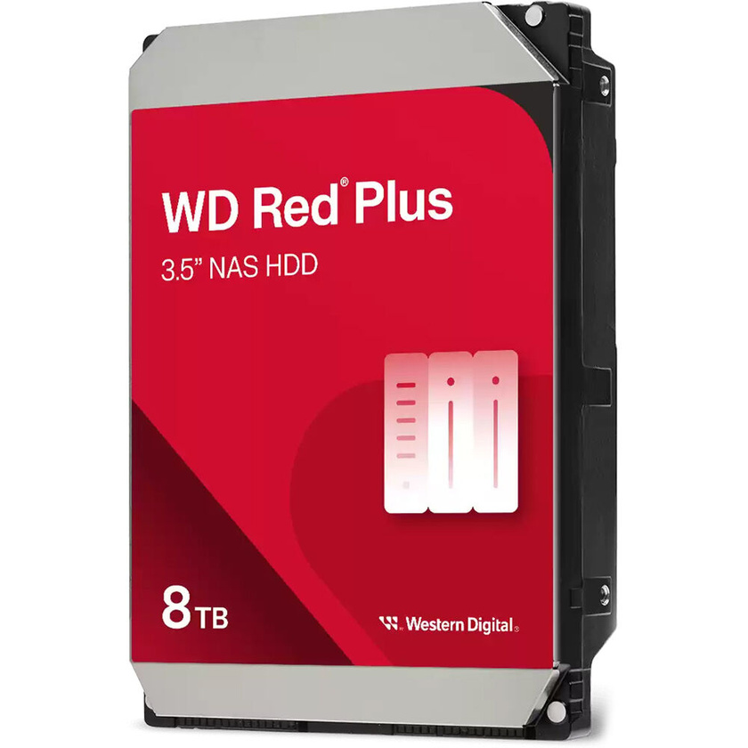 Western Digital 8TB Red Plus 5640 rpm SATA III 3.5" Internal NAS HDD